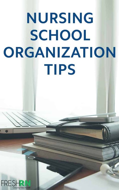 Nursing School Organization Tips. Learn how to stay on top of all your projects without losing your mind! These nursing school organization tips are amazing! #FreshRN #nurse #nurses #nursingschool #organization Study Schedule Ideas, Office Closet Organization, Binder Organization School, Nursing Student Organization, Nursing Anatomy, Student Planner Organization, School Organization Tips, Nursing School Organization, Nerdy Nurse