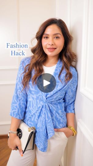 180K views · 7K reactions | Fashion Hack❗️Shirt to Knot Blouse Hack‼️✨
Rate this hack from 1-10 🦋

✨ Want to transform your plain shirt into a stylish knot blouse in seconds? ✨ Here’s how you can take your outfit from basic to fabulous in just three easy steps!

👚 Step 1: Overlay the sides
✂️ Step 2: Pinch the fabric from inside
🔗 Step 3: Secure with a rubber band

✨ Ready to rock this look? 💬 Drop a comment and let me know how you rate this hack from 1-10! 💫

#FashionHack #StyleTips #DIYFashion #KnotBlouse #FashionHacks #shirthacks #FashionInspo #StyleInspiration #FashionTips #WardrobeEssentials #ElevateYourStyle #ChicStyle #clothinghacks #FashionReel #TrendyOutfits #FashionTricks | Megha Seehra | Karan Aujla · Tauba Tauba (From "Bad Newz") Blouse Hacks Ideas, Shirt Knot Hack, Hack Shirt, Tauba Tauba, Knot Blouse, Karan Aujla, Shirt Knot, Shirt Hacks, Knotted Blouse