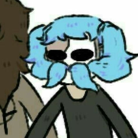 Pins tirado do perfil @I'mNotReal<3 Fran Bow, Sal Fisher, Sally Face Game, Sally Face, Matching Pfps, Matching Pfp, Blue Hair, Profile Pictures, Matching Icons