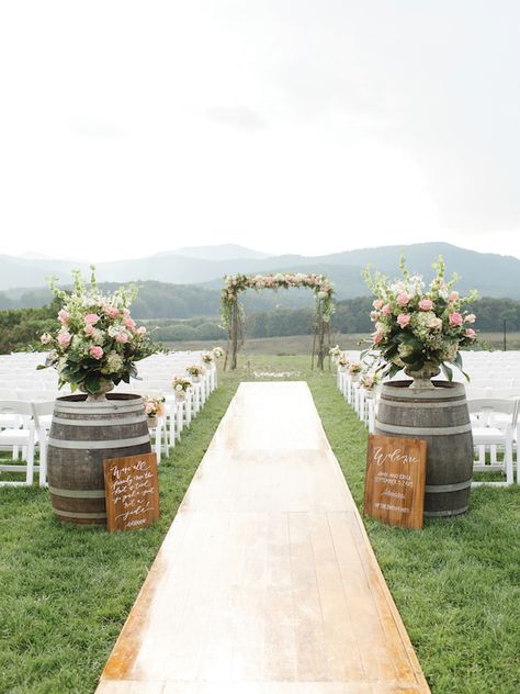 Pippin Hill Wedding, Wedding Aisle Outdoor, Aisle Decor, Southern Weddings, Wedding Aisle, Outdoor Wedding Ceremony, Rustic Wedding Decor, Ceremony Decorations, Outdoor Ceremony