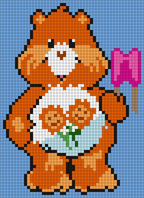 The Care Bears, Kandi Cuffs, Stitch Character, Beaded Banners, Disney Cross Stitch Patterns, Fuse Bead Patterns, Pony Bead Patterns, Pixel Crochet, Kandi Patterns