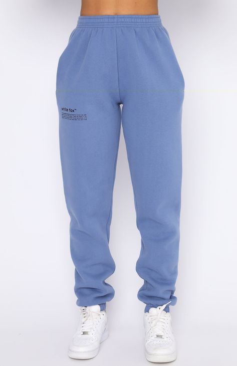 Cute Sweatpants, Dusk Blue, Blue Sweatpants, Sweatpants Outfit, Gardening Outfit, White Fox Boutique, Cute Preppy Outfits, Causual Outfits, White Fox