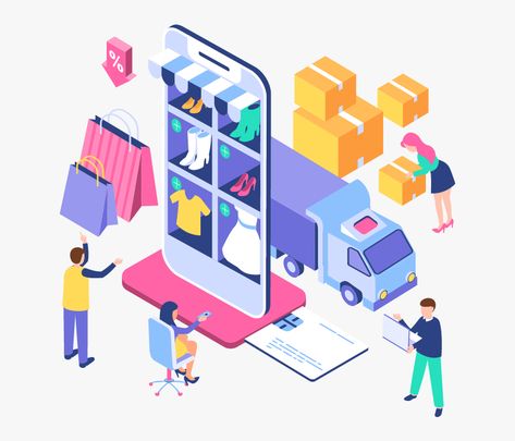 Amazing Websites, Ecommerce Website Development, Medium App, Isometric Illustration, Ecommerce Design, Website Development Company, Ecommerce Site, Web Design Company, Ecommerce Website