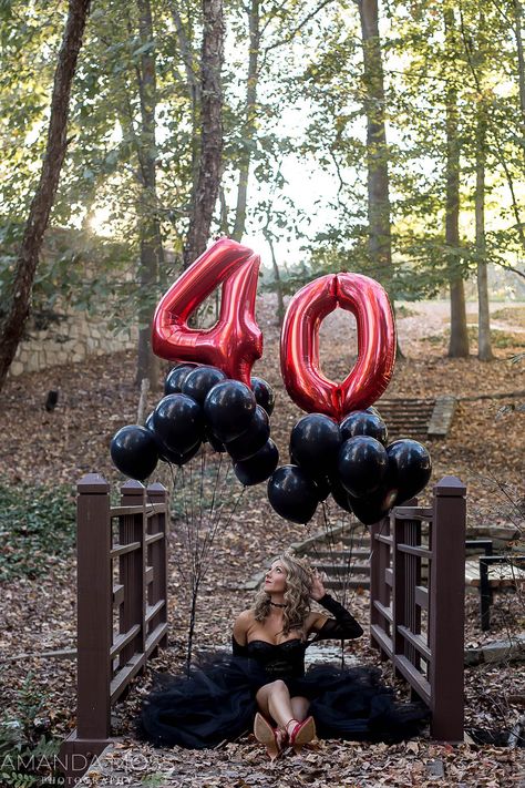 40th Birthday Ideas For Women Themes Black, 40th Birthday Ideas For Women Themes Turning 40, Goodbye 30s, 40th Birthday Pictures For Women, Turning 40 Photo Shoot Ideas, 50th Photoshoot, 40th Birthday Celebration Ideas, Gothic Photoshoot, Forest Shoot