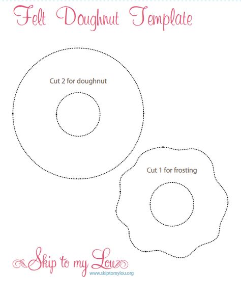 felt donut template Felt Cupcake Pattern Free, Felt Free Pattern Templates, Easter Felt Crafts Free Pattern, Felt Patterns Free Templates, Felt Plushie Patterns Free Templates, Diy Felt Food Patterns Free, Felt Food Templates Free, Felt Food Templates Pattern Free Printable, Felt Food Diy Patterns Free