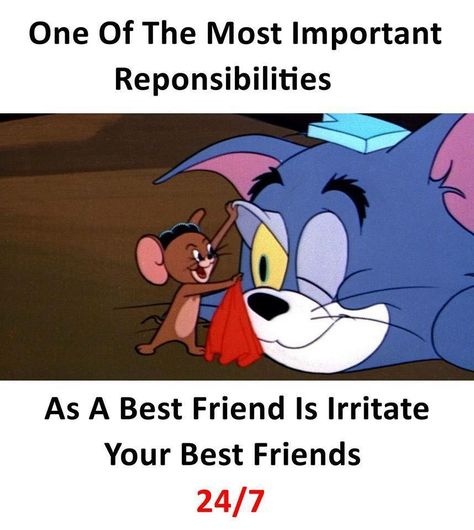 Tom And Jerry Quotes, Best Friend Meme, Best Friend Jokes, Friend Meme, Lol Photos, Tom And Jerry Funny, Awkward Texts, Insta Memes, Friend Jokes