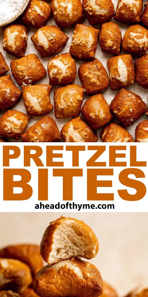 Pretzel Bites Pretzel Balls Recipe, Camping Snacks Make Ahead, Stovetop Meals, Hosting Food, Homemade Pretzel Bites, Creamy Dips, Pretzel Bites Recipe, Pretzel Recipes, Homemade Pretzel