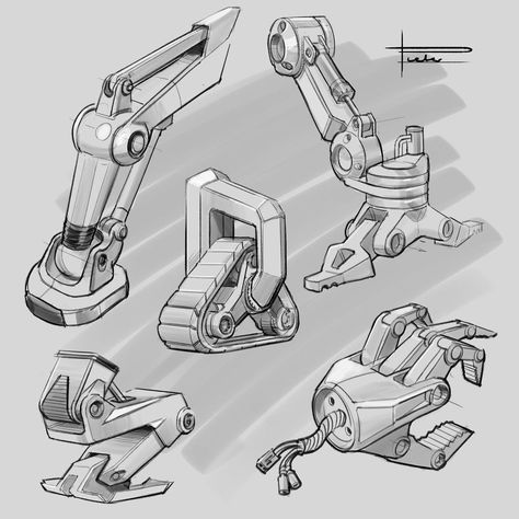 Mech Sketch, Mech Robot, Mechanic Design, Robot Design Sketch, Robot Animal, Sci Fi Tech, Hard Surface Modeling, Mechanical Engineering Design, Industrial Robots