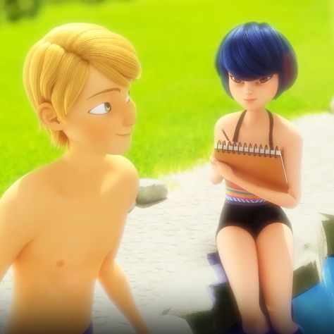 Felix And Kagami, Felix Miraculous, Ladybug E Catnoir, Marinette Et Adrien, Miraculous Wallpaper, Miraculous Ladybug Fanfiction, Miraculous Ladybug Movie, Anime Guys Shirtless, Miraculous Ladybug Fan Art