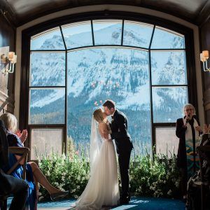 Ballroom Wedding Ceremony, Lake Louise Winter, Lake Louise Wedding, Pond Hockey, Colorado Winter Wedding, Winter Mountain Wedding, Cold Wedding, Winter Wedding Venues, Chateau Lake Louise