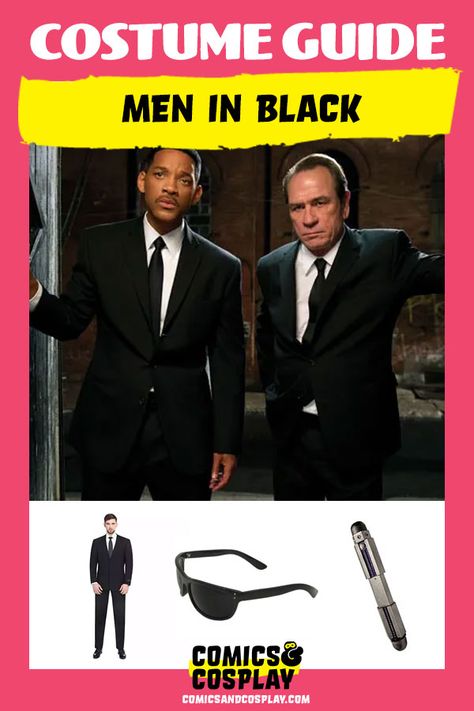 Men In Black Movie Costume, All Black Costume, Man In Black Costume, Men In Black Costume Ideas, Men In Black Costume For Women, Mib Costume, Classic Black Suits, Men In Black Movie, Costume Ideas Men