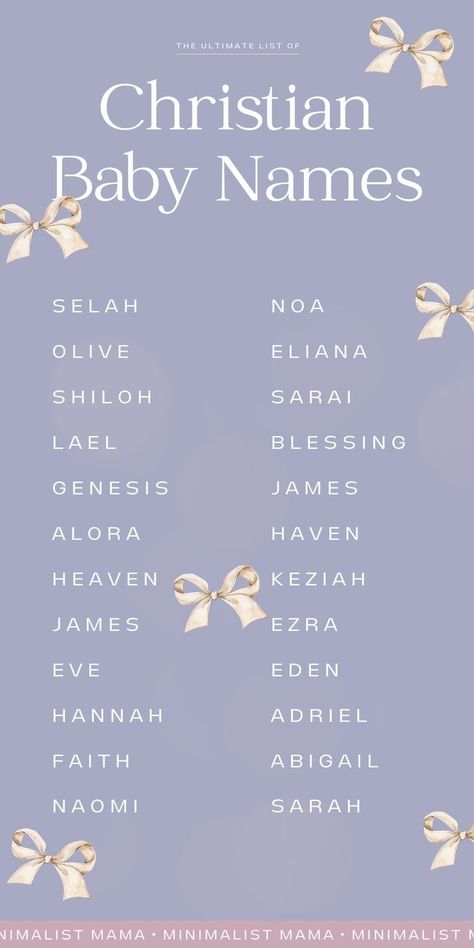 Did you know the name NOA is actually trending in the world of baby GIRL names?! Searching for unique girl names for your little one, and love the idea of baby girl Bible names? This list of unique Biblical girl names with meaning will show you all of my top picks, as well each of the baby names with meaning - 📌 save these Christian names for girls to come back to later! Girl Bible Names, Strong Baby Girl Names, Bible Baby Names, List Of Baby Names, Biblical Girl Names, Baby Names With Meaning, Bible Names, Best Girl Names, Country Baby Names