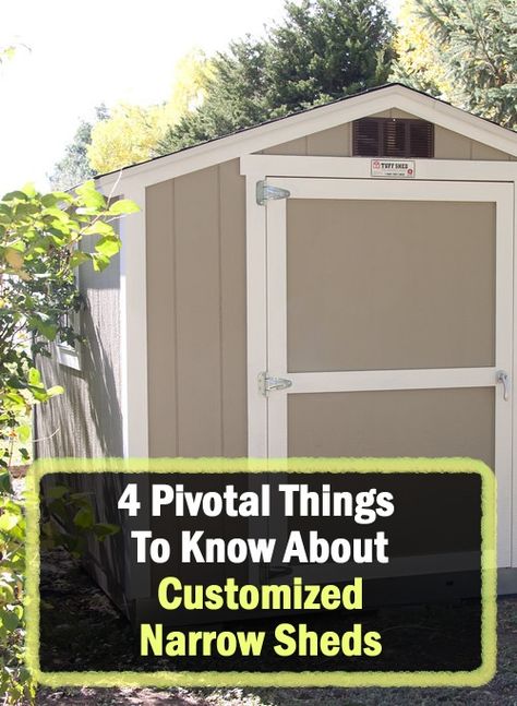 4 Pivotal Things To Know About Customized Narrow Sheds... Narrow Sheds Ideas Backyard, Narrow Shed, Sheds Ideas, Sheds Ideas Backyard, Homestead Lifestyle, Storage Units, Design Visual, Ergonomics Design, Ergonomic Design