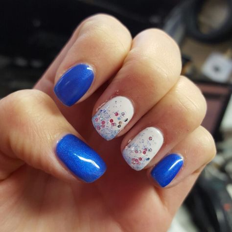 Blue Jay Inspired Nails Blue Jays Nails, Inspired Nails, Sparkly Nails, Blue Jays, Blue Jay, Blue Nails, Every Girl, How To Do Nails, Jay