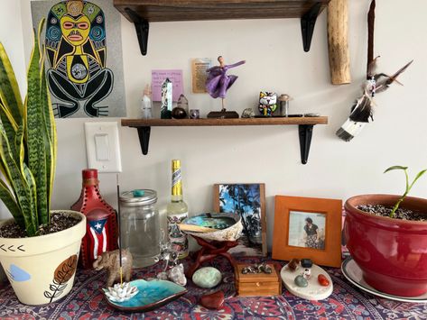 How to Create an Altar | POPSUGAR Latina Home Altar Ideas Spiritual, Spiritual Altar Ideas, Create An Altar, Alter Ideas, Spiritual Altar, Next Full Moon, Sacred Groves, Inside A House, Altar Ideas