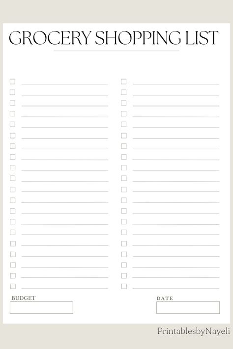 The perfect minimalist grocery list and meal planner. These are downloadable pages that can be downloaded instantly after purchasing. Grocery List Templates Printable Free, Grocery List Aesthetic, Aesthetic Grocery List, Grocery Shopping List Printable, Grocery List Planner, Grocery Notepad, Meal Planning Printable Templates, Grocery Shopping List Template, Printable Grocery List Template