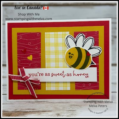 Stamping With Friends Blog Hop - Bee My Valentine / Stamping With Melva Bee My Valentine Stampin Up Cards, Bee My Valentine, Bee Mine Valentine, Dragon Flies, Valentine Cards Handmade, Bee Cards, Bee Mine, Craft Club, Business Opportunity