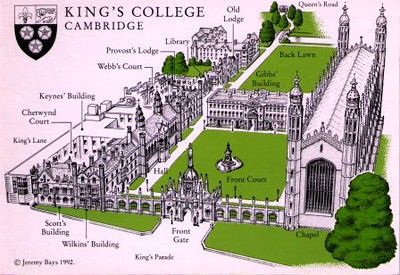 Kings College Cambridge, Cambridge Map, King's College Cambridge, Cambridge College, Cambridge Library, Resort Design Plan, Kings College, Small House Design Architecture, Cambridge United