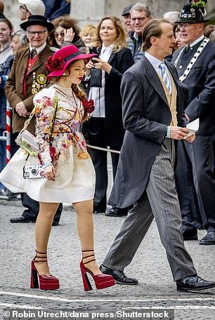 Prince Ludwig of Bavaria marries Oxford criminology student Sophie-Alexandra Evekink | Daily Mail Online Prince Sebastien Of Luxembourg, King Ludwig Ii Of Bavaria, Prince Ludwig Of Bavaria, Engagement Finger, Princess Alice Of Battenberg, Ringlet Curls, Classic White Dress, Black Suit Jacket, Princess Isabella Of Denmark 2022