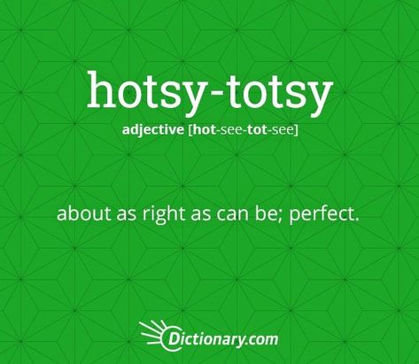 "The term hotsy-totsy first appeared in the 1920s in William (Billy) De Beck’s hugely popular comic strip Barney Google and Snuffy Smith. De Beck, in addition to coining hotsy-totsy, also coined the terms heebie-jeebies and horsefeathers." . . #wordoftheday #learndaily Native English Phrases, Speak English Like A Native, Eng Vocabulary Words, The Jabberwocky Poem, Heebie Jeebies, Coining, Study English Language, Study English, English Phrases Idioms