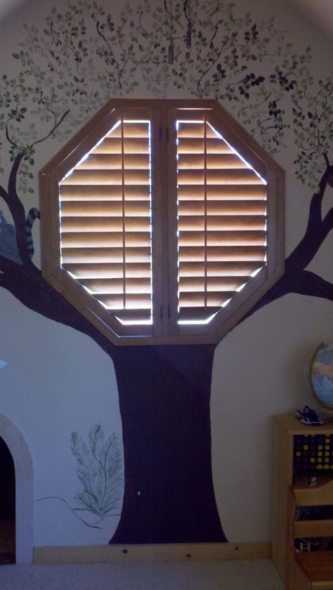 Blinds for Odd Shaped Windows: Circle, Oval, Octagon & Triangles | The Blinds.com Blog Octagonal Window, Window Shapes, French Doors Inside, Octagon Window, Circle Window, Shaped Windows, Porthole Window, Victorian Style Homes, Tall Windows