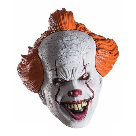 20 Best Scary Masks for Halloween 2018 - Scary Masks for Adults Penny Wise Clown, It 2017 Pennywise, Pennywise Mask, Pennywise 2017, Es Pennywise, Turkey Disguise Project, Cheveux Oranges, It Movie, Stephen King Novels