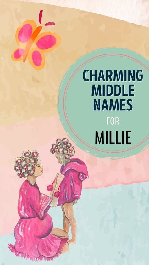 Following the old-fashioned pet name trend, Millie has surfaced as a favorite name choice among parents. Popular on the British Isles and Ireland, the name has sparked the interest of American parents as it continues to climb the charts. If you’re considering naming your daughter Millie, we’ve gathered the best middle names for Millie. Read about the history of the name and find the perfect match for a middle name. Millie Name, Baby Names With Middle Names, Middle Names For Isla, Cute Middle Names For A Girl, Middle Names For Girls List Unique Baby, Cool Middle Names, Middle Names For Girls, Middle Name, Animal Fashion