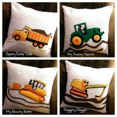 (7) Name: 'Quilting : Save 25% Four Applique Pillows Wristlet Patterns, Applique Pillows, Quilt Sewing Patterns, Pattern Library, Sewing Material, Cushion Pattern, Childrens Room Decor, Easy Quilts, Dump Truck