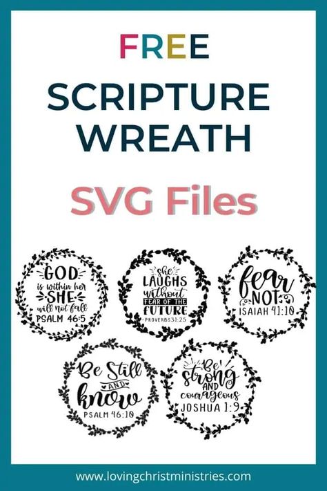 Christian Svg Files, Svg Wreath, Cricut Svg Files Free, Quote Svg Files, Wreath Svg, Svg Images, Women's Ministry, Free Bible, Christian Svg