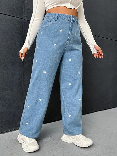 Jean Diy, Denim Diy Clothes, Ropa Upcycling, Simple Frock Design, Painted Clothes Diy, Denim Crafts Diy, Clothes Embroidery Diy, Cosy Outfit, Diy Jeans