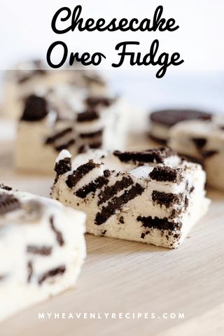 A fun twist on classic fudge, this Oreo Cheesecake Fudge will wow your holiday guests. Make ahead of time and keep fresh by storing in the fridge! When guests stop by, just put on a fun holiday plate! #MyHeavenlyRecipes #Fudge #Cheesecake #Oreo #Christmas Cheesecake Fudge Recipe, Oreo Fudge Recipe, Oreo Christmas, Fudge Cheesecake, Cheesecake Fudge, Classic Fudge, My Heavenly Recipes, Holiday Plate, Heavenly Recipes