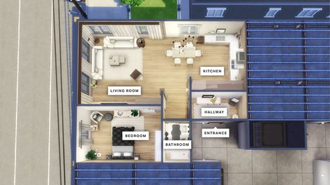 17 Culpepper House Sims, 17 Culpepper House, Culpepper House, Sims 4 Apartment, The Sims 4 Lots, Sims Home, Sims 4 Lots, Sims Inspiration, Housing Ideas