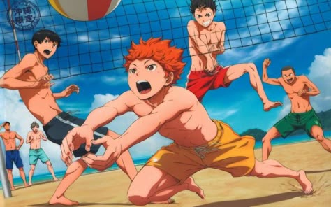 Volleyball Beach, Volleyball Wallpaper, Playing Volleyball, Haikyuu Volleyball, Haikyuu Wallpaper, Haikyuu Funny, Kageyama Tobio, Haikyuu Manga, Haikyuu Characters