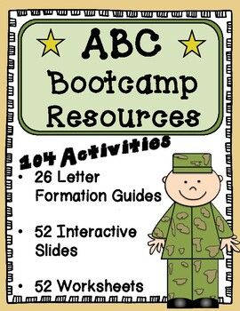 Use these ABC Bootcamp Resources to introduce letters and sounds during the first 26 days of school. This set includes everything you need for an intensive and thorough introduction to each letter. This resource is flexible and can be used with any scope and sequence.What's Included?26 Letter Format... Abc Bootcamp, Letter Sounds Kindergarten, Scope And Sequence, Letters And Sounds, Kindergarten Letters, Letter Formation, Letter G, 26 Letters, Boot Camp