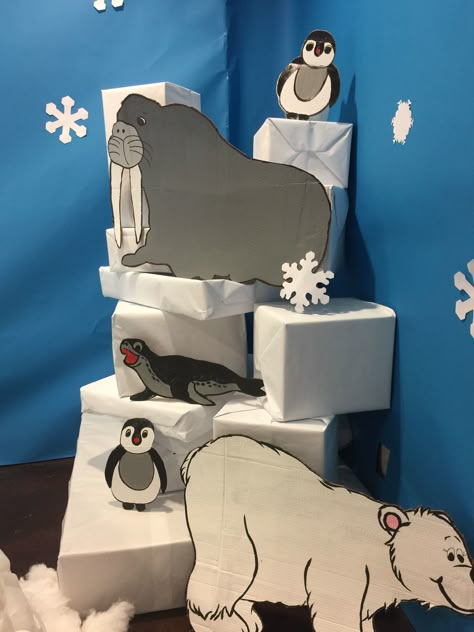 Antarctica Decorations, Winter Wonderland Book Fair, Arctic Decorations, Arctic Vbs, Polar Bears Activities, Lifeway Vbs, Scholastic Book Fair, Penguin Birthday, Urs Polar