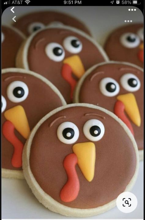 Thanksgiving Cookies Decorated, Fall Decorated Cookies, Turkey Cookies, Royal Iced Cookies, Party Cookies, Iced Sugar Cookies, Thanksgiving Cookies, Thanksgiving Treats, Sugar Cookie Designs