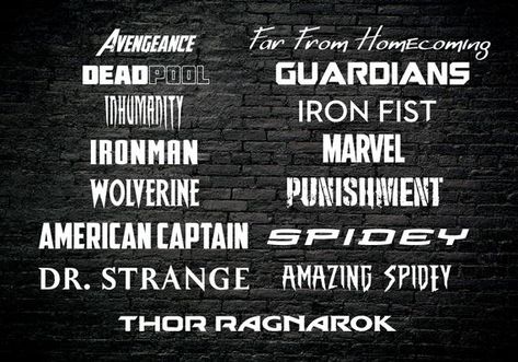 Marvel Font, Universe Font, Deadpool Symbol, Hail Hydra, Font Pack, Image Font, Font Packs, Wolverine Marvel, Character Map