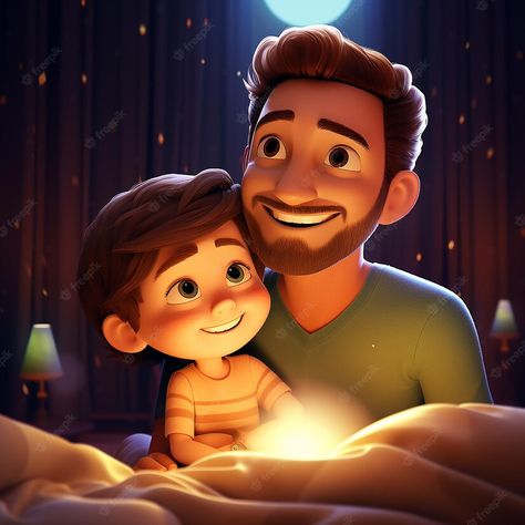 Premium AI Image | Father and sons Father And Son Cartoon Images, Father Son Illustration, Father Wallpaper, Father Son Pictures, Fathers Day Images, Father Art, Son Father, Father Images, Dad And Son