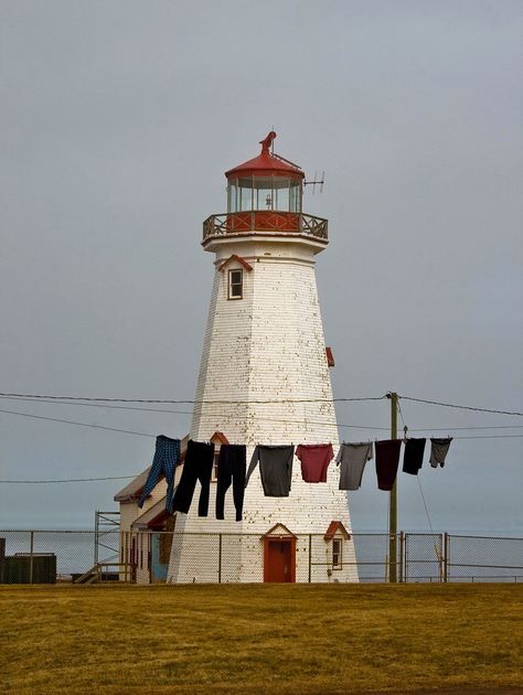 Washing Lines, Clothes Lines, Lighthouse Keeper, Lighthouse Pictures, Beautiful Lighthouse, Beacon Of Light, Light Houses, Prince Edward Island, Prince Edward