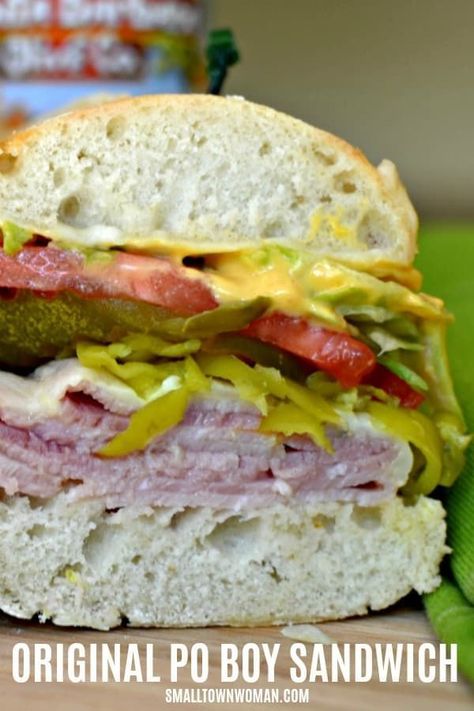 Poboy Sandwich Recipe, Soft French Bread, Sandwich Buffet, Hoagie Sandwiches, Cold Sandwich Recipes, Po Boy Sandwich, Bread Spread, Sandwhich Recipes, Best Sandwich Recipes