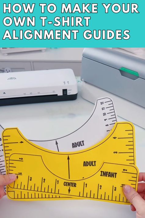 How to Make Your Own T-Shirt Alignment Guides T Shirt Guide For Htv, Guidelines For Making Tshirts, T Shirt Alignment Tool Free Printable, Tshirt Alignment Tool Free Printable, T Shirt Pricing Guide Sublimation, T Shirt Ruler Guide Free Printable, Heat Press Guide T Shirts, Printable Vinyl Sticker Paper, Htv Shirts