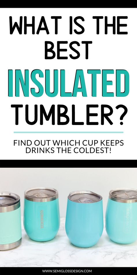 Wondering which popular brand of insulated tumbler stays the coldest? The result may surprise you!! Read more about how I tested these insulated cups to find which one kept drinks the coldest on a sunny day. Cocktails To Try, Decor Shopping, Rum Drinks, Vodka Cocktails, Adult Beverages, Insulated Mugs, Cocktail Making, Insulated Cups, Summer Cocktails