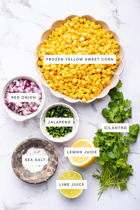 Easy Corn Salsa (Chipotle Copycat) - Eating Bird Food Chipotle Corn Recipe, Chipotle Salsa Copycat, Chipotle Corn Salsa Copycat, Chipotle Copycat Corn Salsa, Copycat Chipotle Corn Salsa, Chipotle Copycat Recipes Salsa, Corn Salsa For Tacos, Chipotle Copycat Recipes Corn Salsa, Chipotle Copycat Recipes Bowls