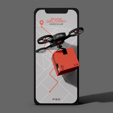 Delivery Drone Mockup Drone Delivery, Image Background, Background Design Vector, Delivery App, Game Background, Design Vector, Drones, Background Design, Mockup