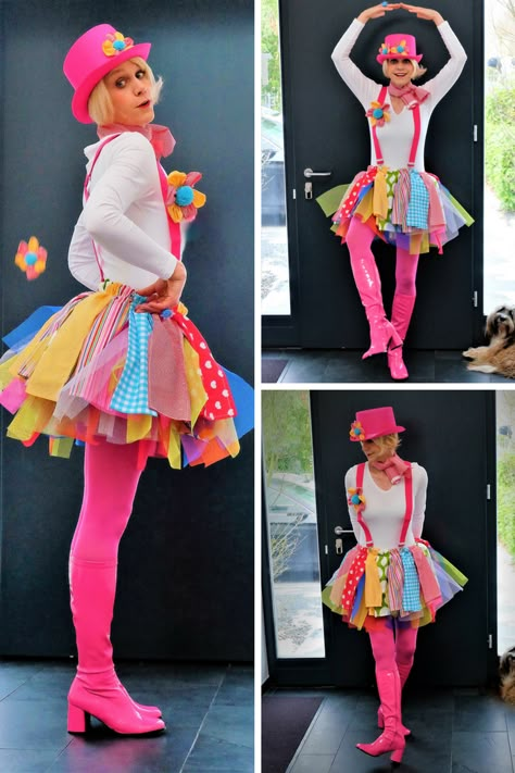 Candy Land Costumes, Cotton Candy Costume, Clown Costume Women, Cookie Costume, Diy Carnival, Diy Costumes Women, Candy Costumes, Halloween Kit, Diy Kostüm