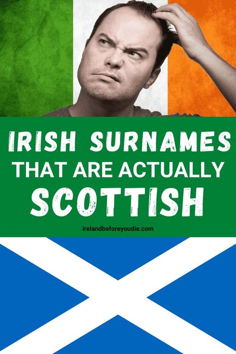 There are a lot of similarities between Ireland and Scotland, including surnames. Here are our top ten Irish surnames that are actually Scottish. #Irishsurnames #Scottishsurnames #Irishnames #Scottishnames Surname Tattoo Ideas, Scottish Clans Names, Irish Scottish Tattoo, Irish History Tattoo, British Last Names, Scottish Highlands Aesthetic, Scottish Surnames, Arbroath Scotland, Scotland Symbols