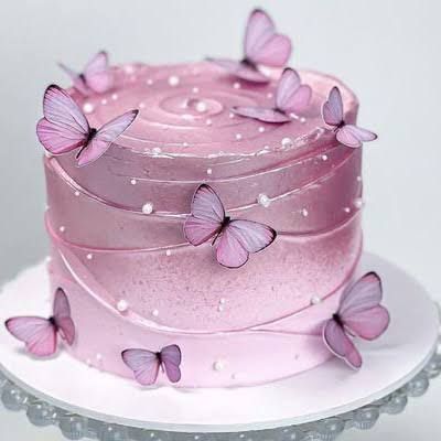 13th Birthday Cake For Girls, Fairy Birthday Cake, Small Birthday Cakes, Butterfly Birthday Cakes, 13 Birthday Cake, Sweet 16 Birthday Cake, Sweet 16 Cakes, Pink Birthday Cakes, Mini Cakes Birthday