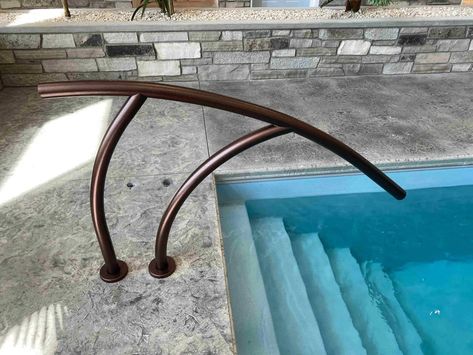 Pool Handrails & Ladders | Global Pool Products Pool Ladders, Pool Rails, Swimming Pool Ladders, Diving Boards, Pool Ladder, Pool Lounger, Building A Pool, Swimming Pools Backyard, Custom Pools