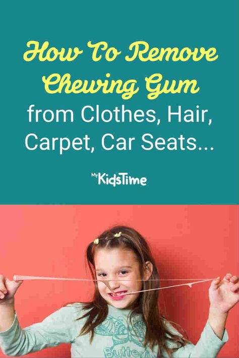 How To Remove Chewing Gum From Clothes, Hair, Carpet, Car Seats... How To Remove Gum From Clothes, How To Remove Gum From Fabric, How To Get Gum Out Of Fabric, Remove Gum From Carpet, Remove Gum From Clothes, Gum Removal, Chemical Bond, Holistic Diet, Receding Gums