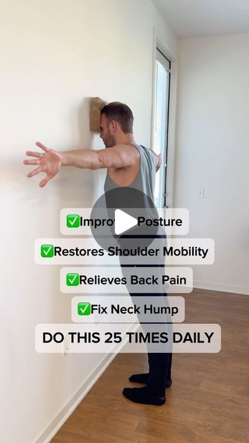 Neck And Shoulder Stretches, Posture Stretches, Posture Correction Exercises, Neck Hump, Shoulder Rehab, Shoulder Mobility, Back Relief, Yoga For Seniors, Spinal Alignment